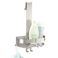 DUSCHABLAGE für Glasduschwand, Edelstahl - Edelstahlfarben, Metall (23/67.5/10.5cm) - eluno