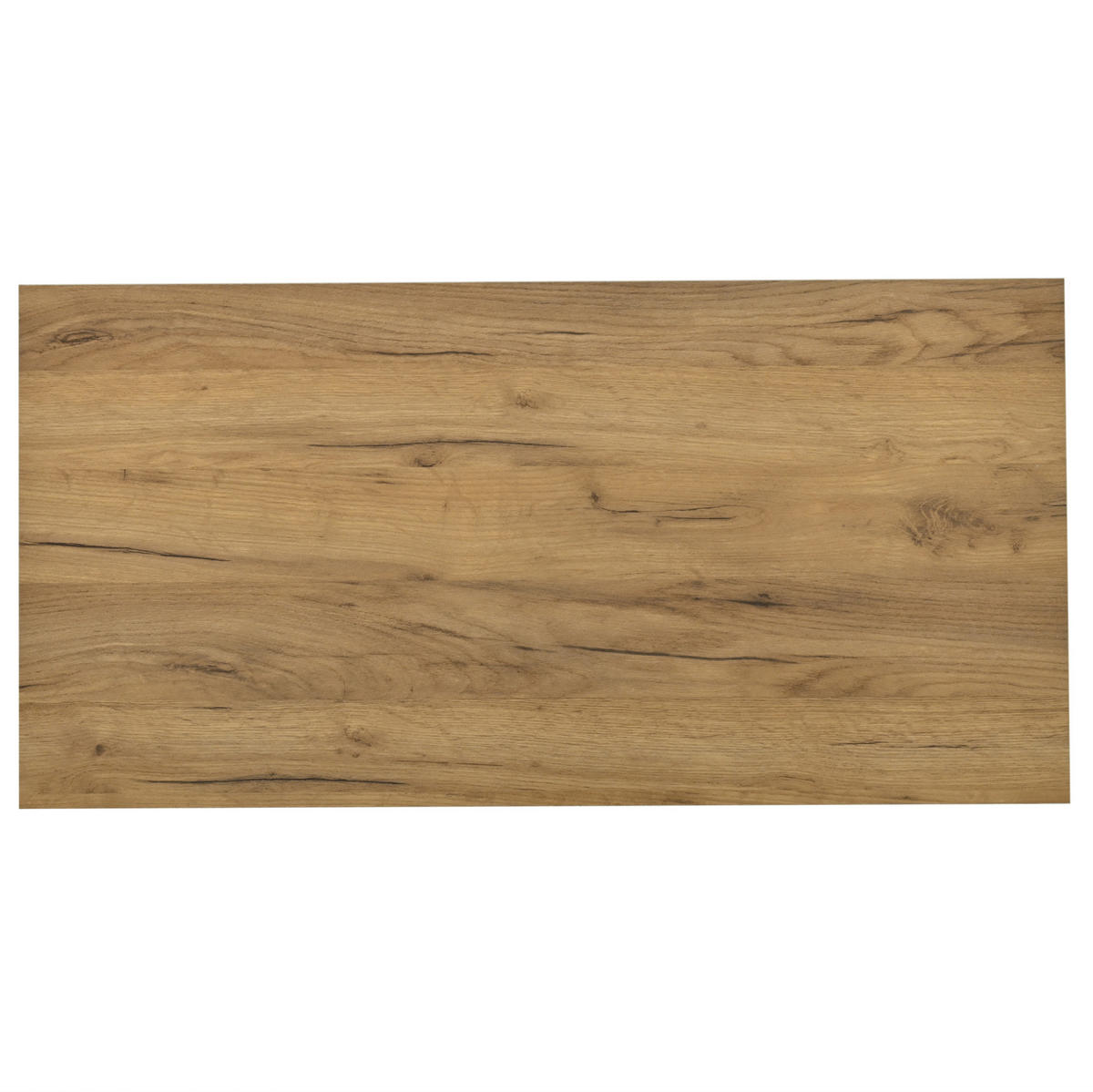 KONFERENČNÍ stolek z dřevotřísky 100x50x35 cm bílá a dekor dřeva s LED osvětlením, 2 zásuvkami a vysokým leskem - bílá, kompozitní dřevo (100/50/35cm) - Modfu