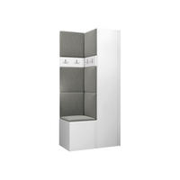 MOBILIER PENTRU HOL Orion XXIV - alb/gri, material plastic/compozit lemnos (82/186/46cm) - MIRJAN24