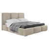 POLSTERBETT Olweria - Chromfarben/Beige, Holz/Textil (140/200cm) - MIRJAN24