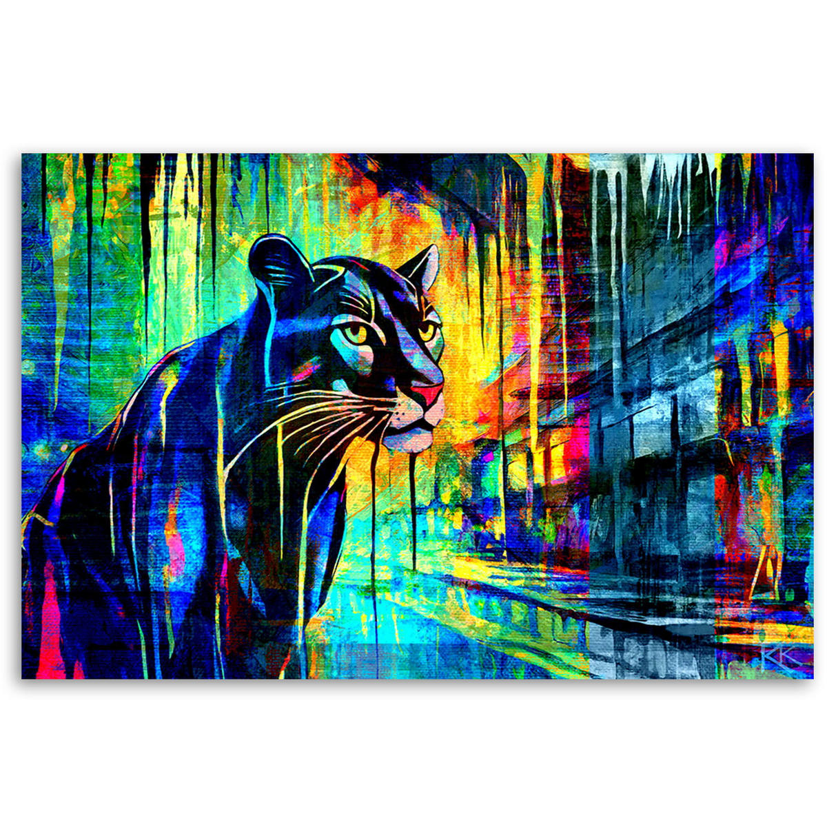 KUNSTDRUCK Lila 90/60 cm - Lila, Textil (90/60cm) - KUNSTLOFT