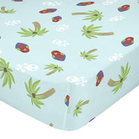 SPANNBETTTUCH pirata 105x200x32 cm mehrfarbig - Multicolor, Textil (105/200cm) - Happy Friday