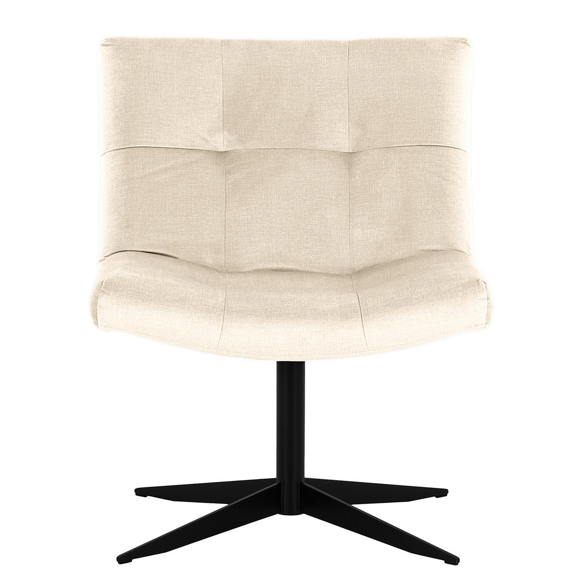 SESSEL - Kaschmir/Schwarz, Textil/Metall (67/82/74cm) - home24