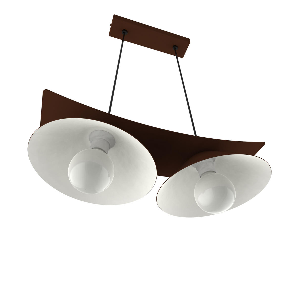 HÄNGELEUCHTE Miller X2 - Dunkelbraun, Metall (70/25/16cm) - Lumicom