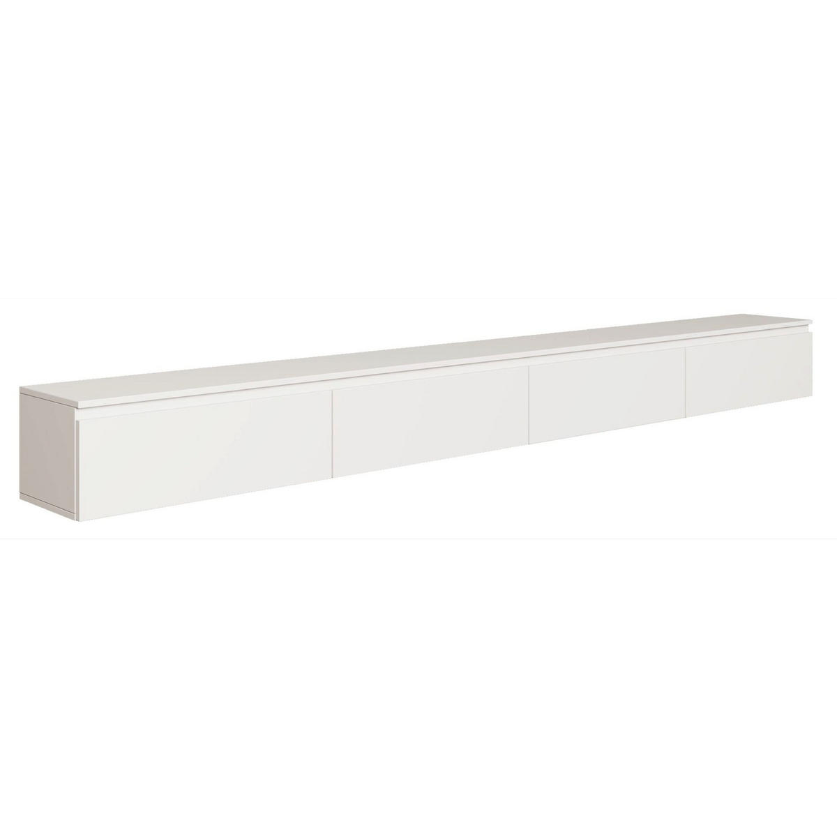 TV-LOWBOARD Bemmi hängend Weiß 300/30/30 cm - Weiß, Holzwerkstoff (300/28.4/31.8cm) - Selsey