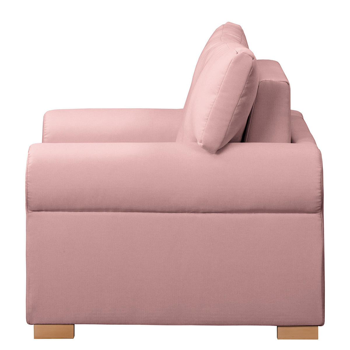 SCHLAFSOFA mit Husse - Buchefarben/Mauve, Buchenholz/Textil (125/90/90cm) - home24