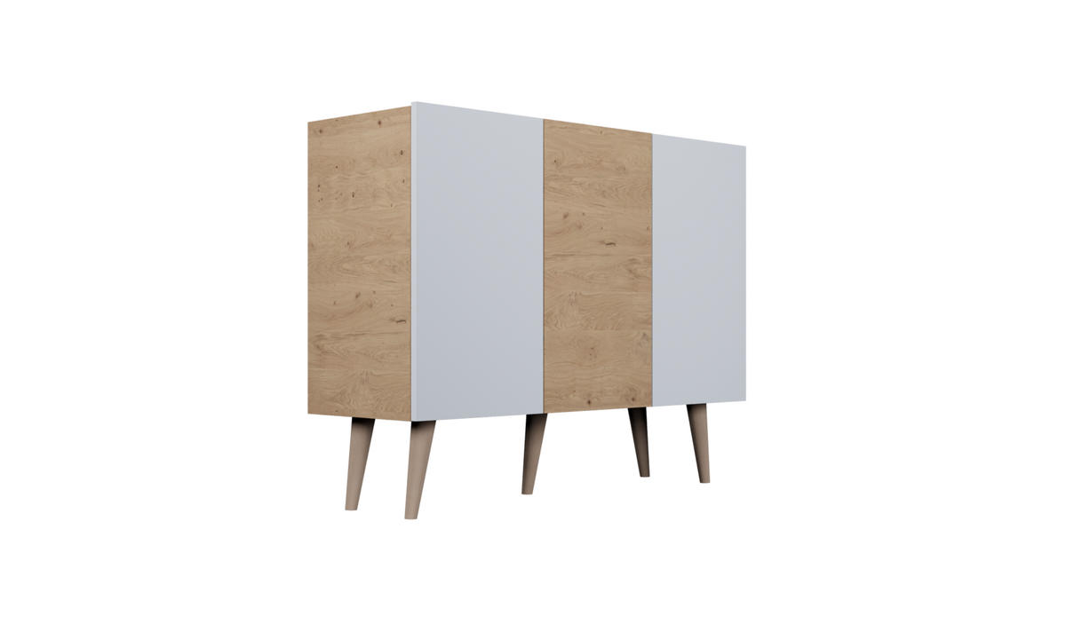 KOMMODE Toronto 39,9/95,5/120 - Weiß, Holzwerkstoff (40/96/120cm) - RAUMHIRSCH FURNITURE