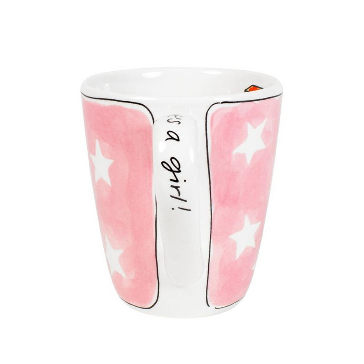 BECHER Es ist ein Mädchen in Bunt - 350 ml - Multicolor, Keramik (0.35L) - Blond Amsterdam
