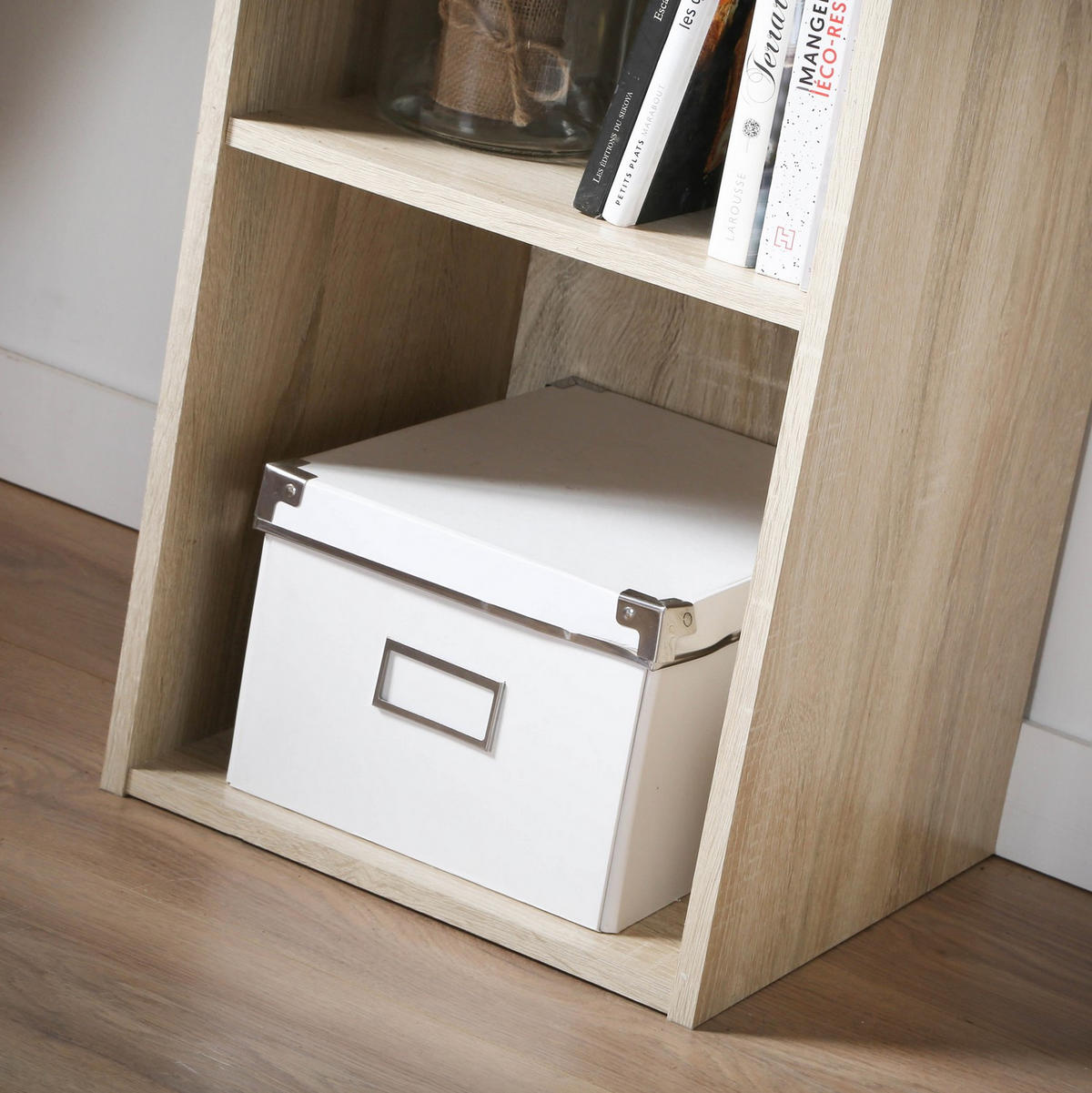 MÃ–BEL mit 4 FÃ¤chern 31,1/29,5/122,5 cm - Eichefarben, Holzwerkstoff (29.5/122.5/31.1cm) - Calicosy