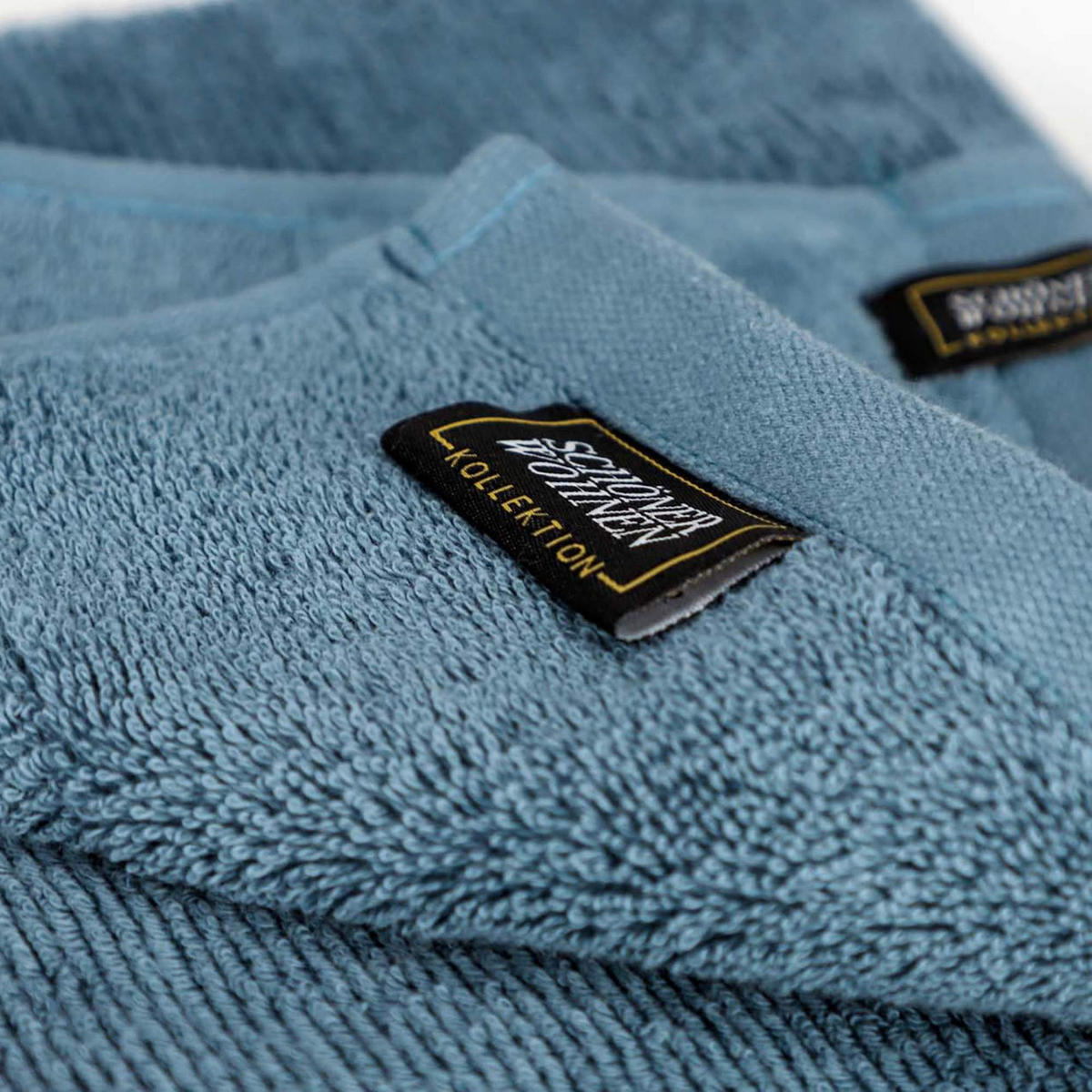 HANDTUCH AUS 100 % BAUMWOLLE SENSE 2ER SET - Blau, Textil (50/100cm) - Schöner Wohnen