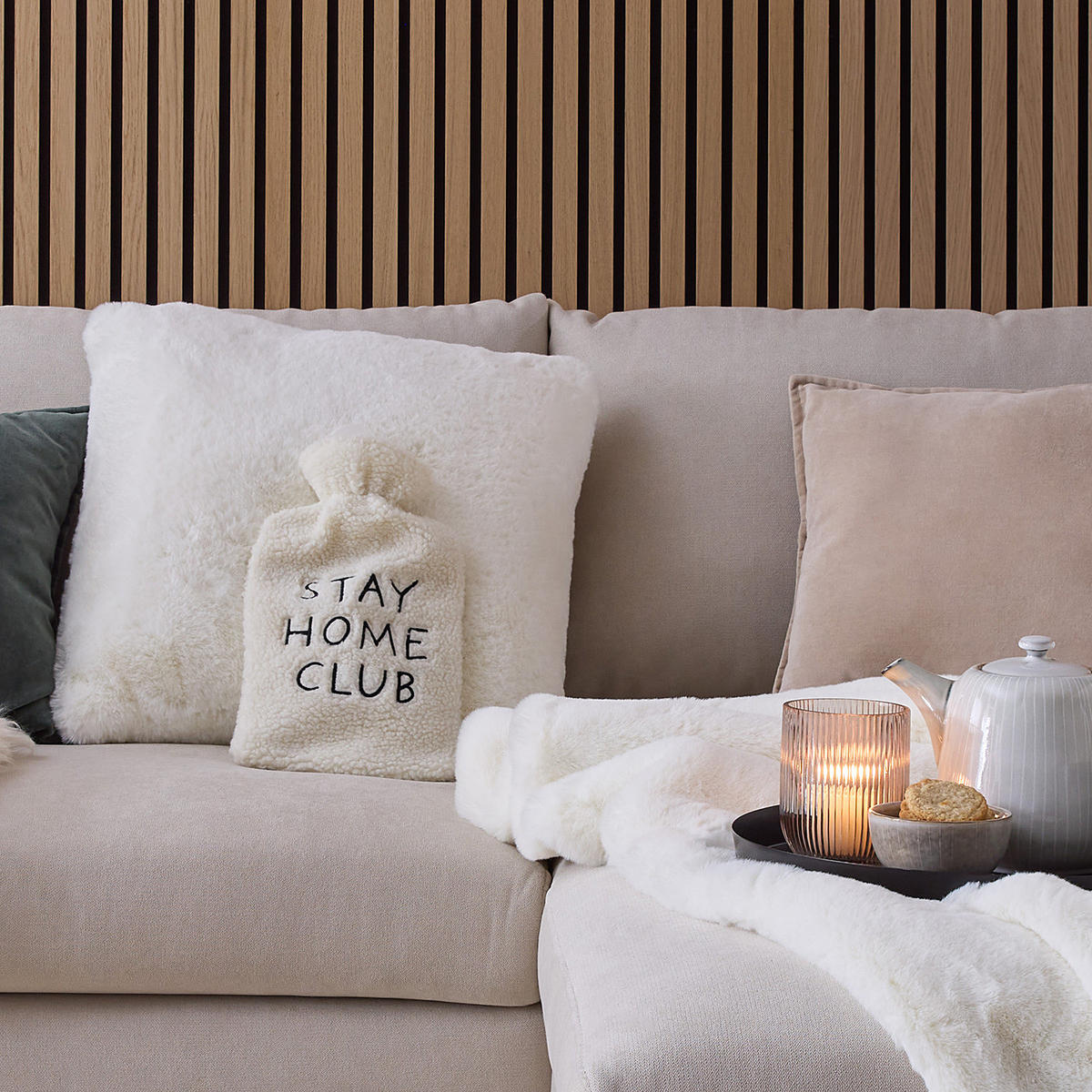 FELLDECKE Wild Thing - Weiß, Kunststoff (150/200cm) - Butlers