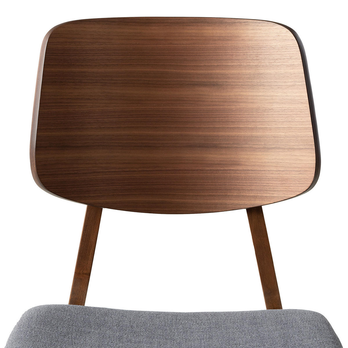 ESSZIMMERSTUHL - Webstoff / Gummibaum massiv - Dunkelgrau, Textil (47/81/53cm) - home24