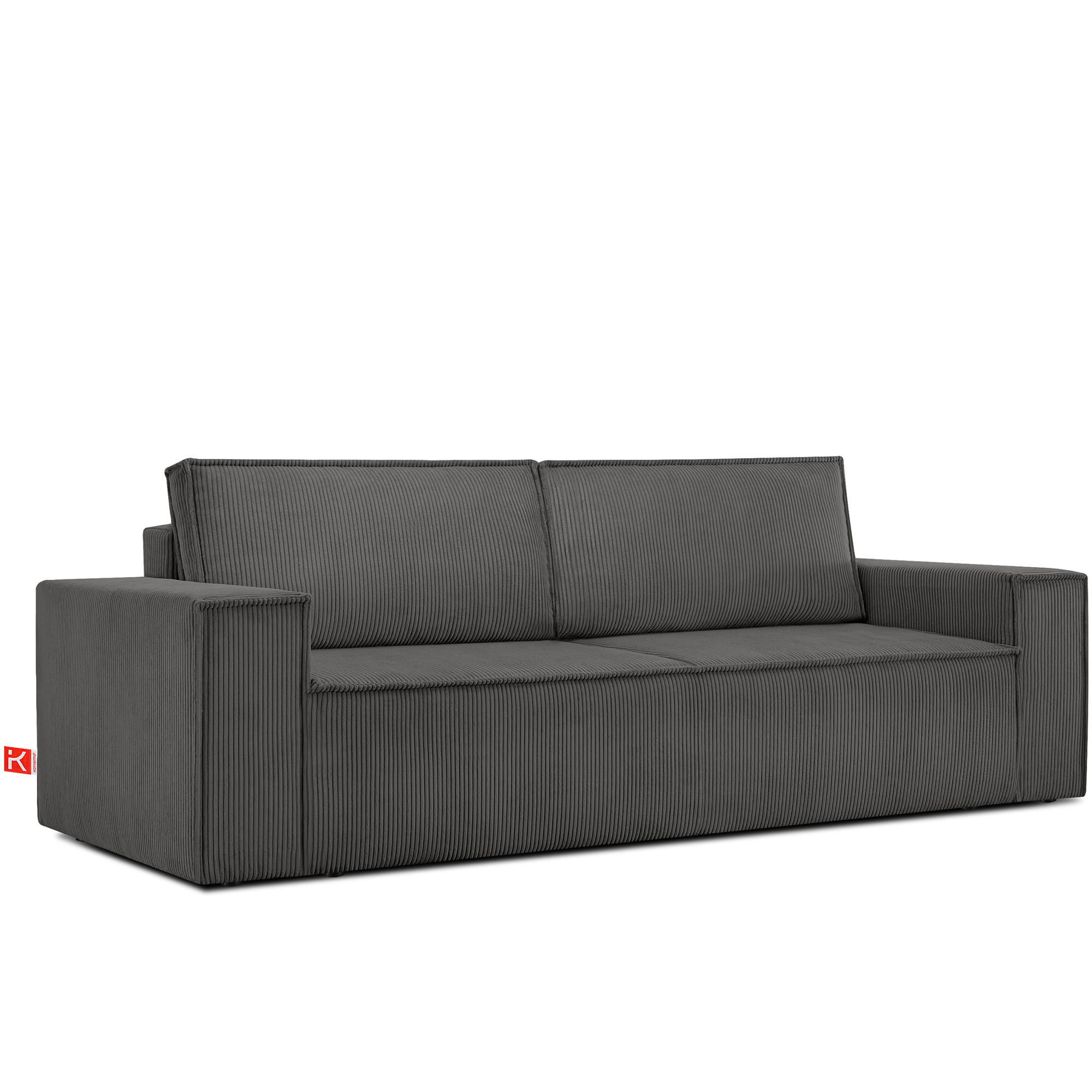 Konsimo® 3-Sitzer-Schlafsofa Grau 244x89x101 cm