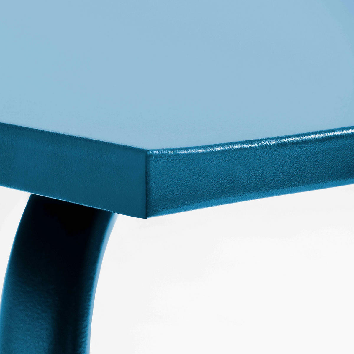 GARTENTISCH , Pazifikblau - Dunkelblau, Metall (180/90/72cm) - Oviala