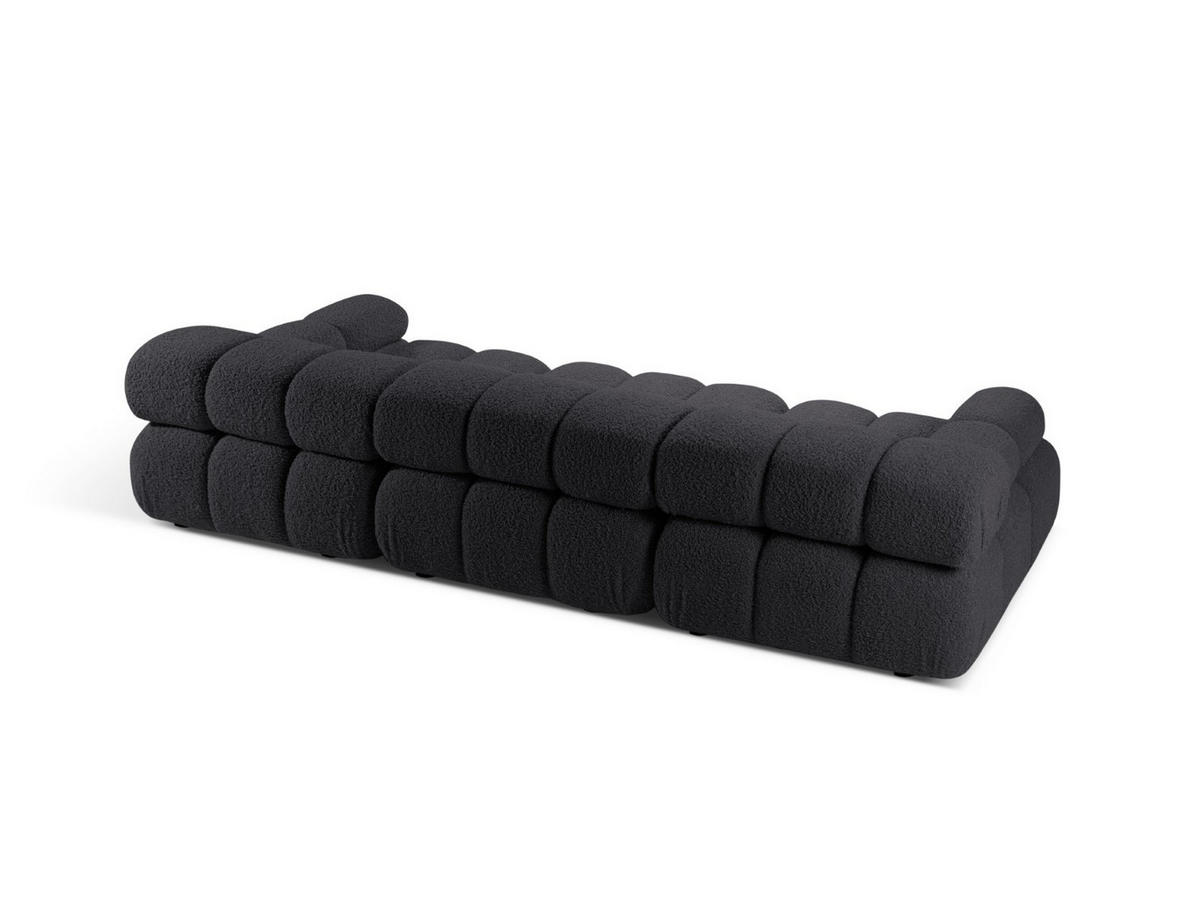 SOFA modular Bellis aus Boucle graphit 3 Sitzplätze - Graphitfarben, Textil (94/70/282cm) - Micadoni