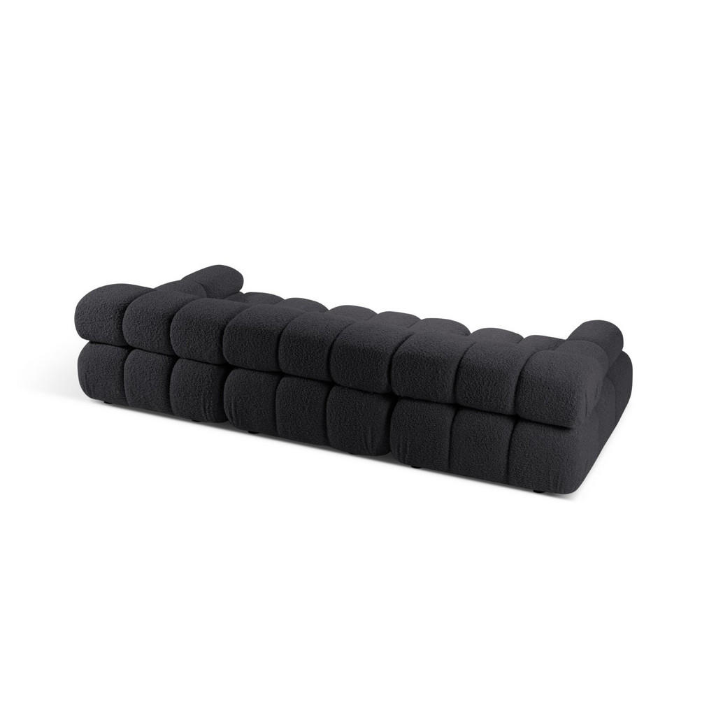 Thumbnail - Micadoni Sofa, Graphit, Textil, 3-Sitzer, 94x70x282 cm, Hergestellt in Europa, Wohnzimmer, Sofas & Couches, Sofas, 3-Sit...