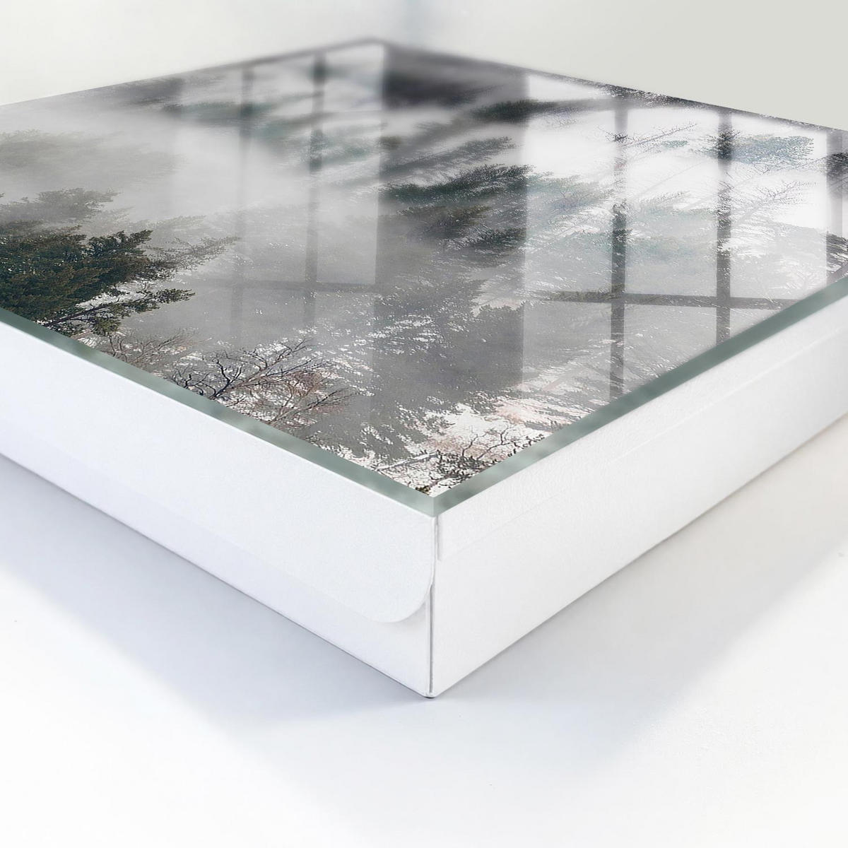 SCHLÜSSELBOX Weiß 30x30 cm – Türöffnung nach rechts - Nebelgrün - Grün, Metall (30/30/5cm) - TULUP