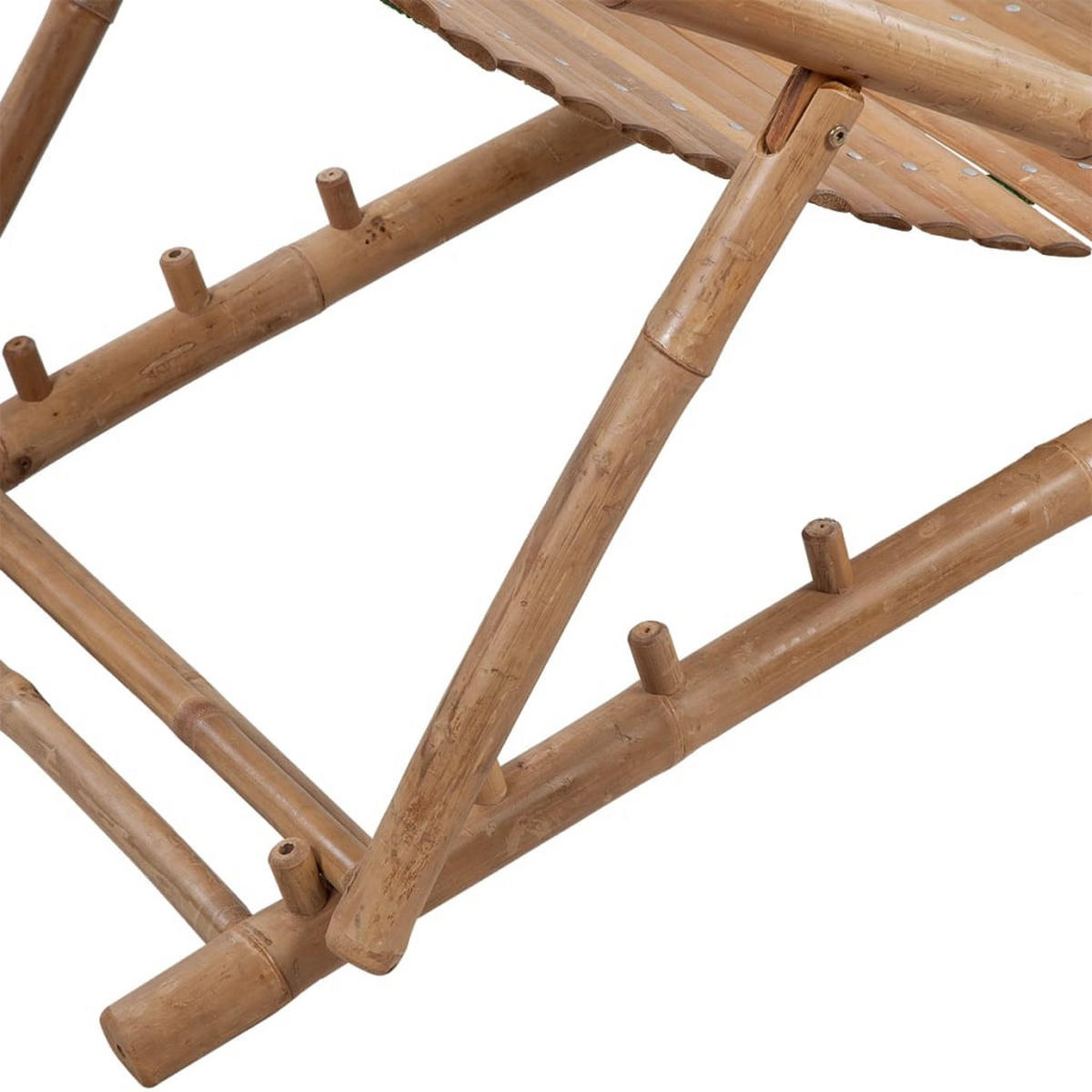 LIEGESTUHL mit Fußteil Bambus - Braun, Holz (59/80/152cm) - furnicato