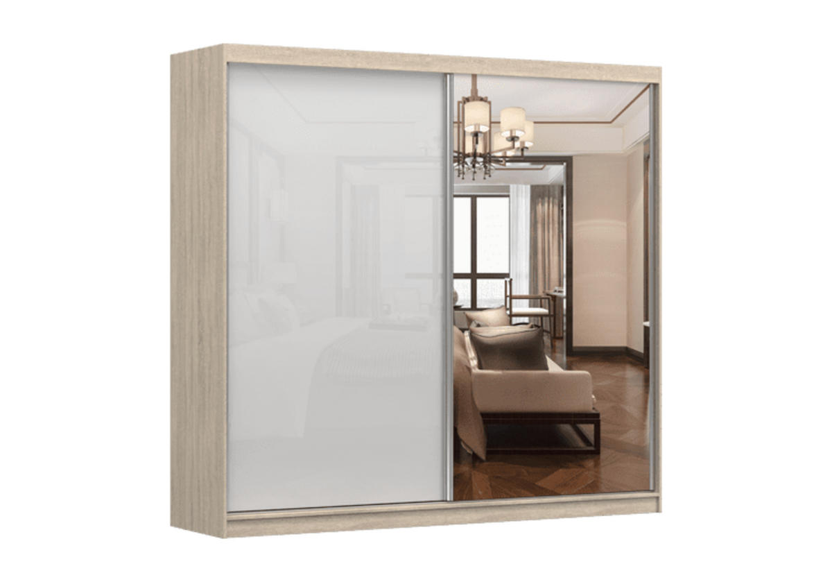 SCHIEBETÜRENSCHRANK - Ben 35bs (Sonoma, 233 cm) - Sonoma Eiche, Holzwerkstoff (233/218/61cm) - Möblo