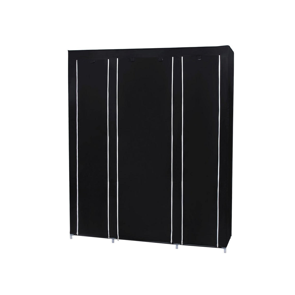 KLEIDERSCHRANK VICTORIA - Schwarz, Metall (45cm) - Hansiro