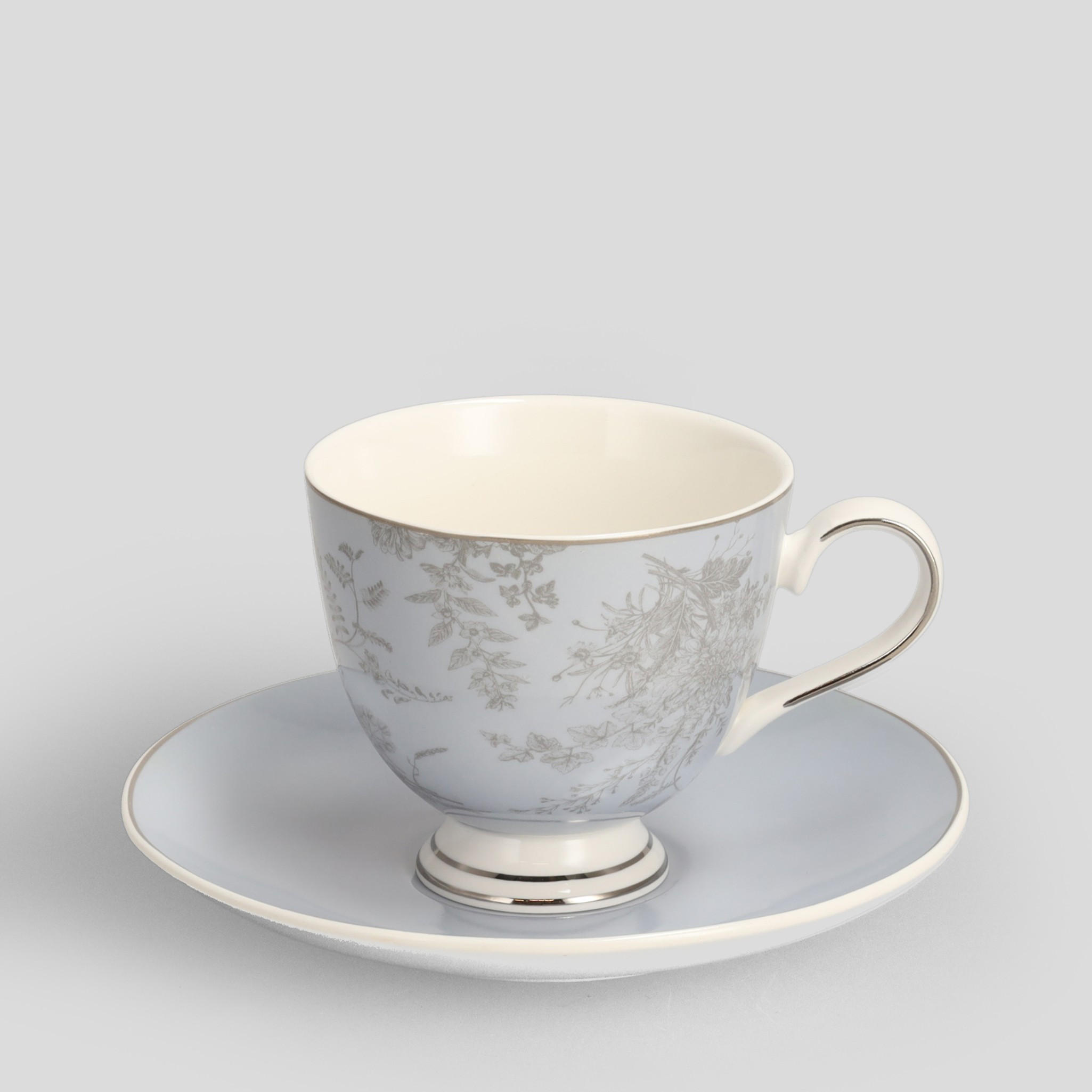 TASSE MIT UNTERTASSE Ibisco - Multicolor, Keramik (0.21L) - home&you