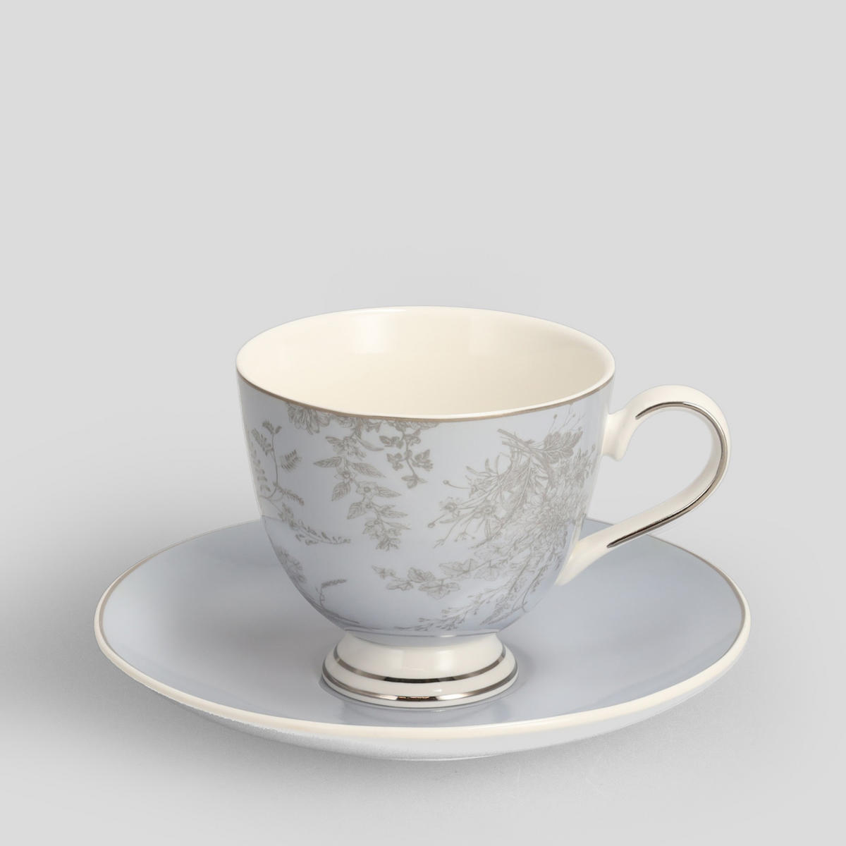 TASSE MIT UNTERTASSE Ibisco - Multicolor, Keramik (0.21L) - home&you