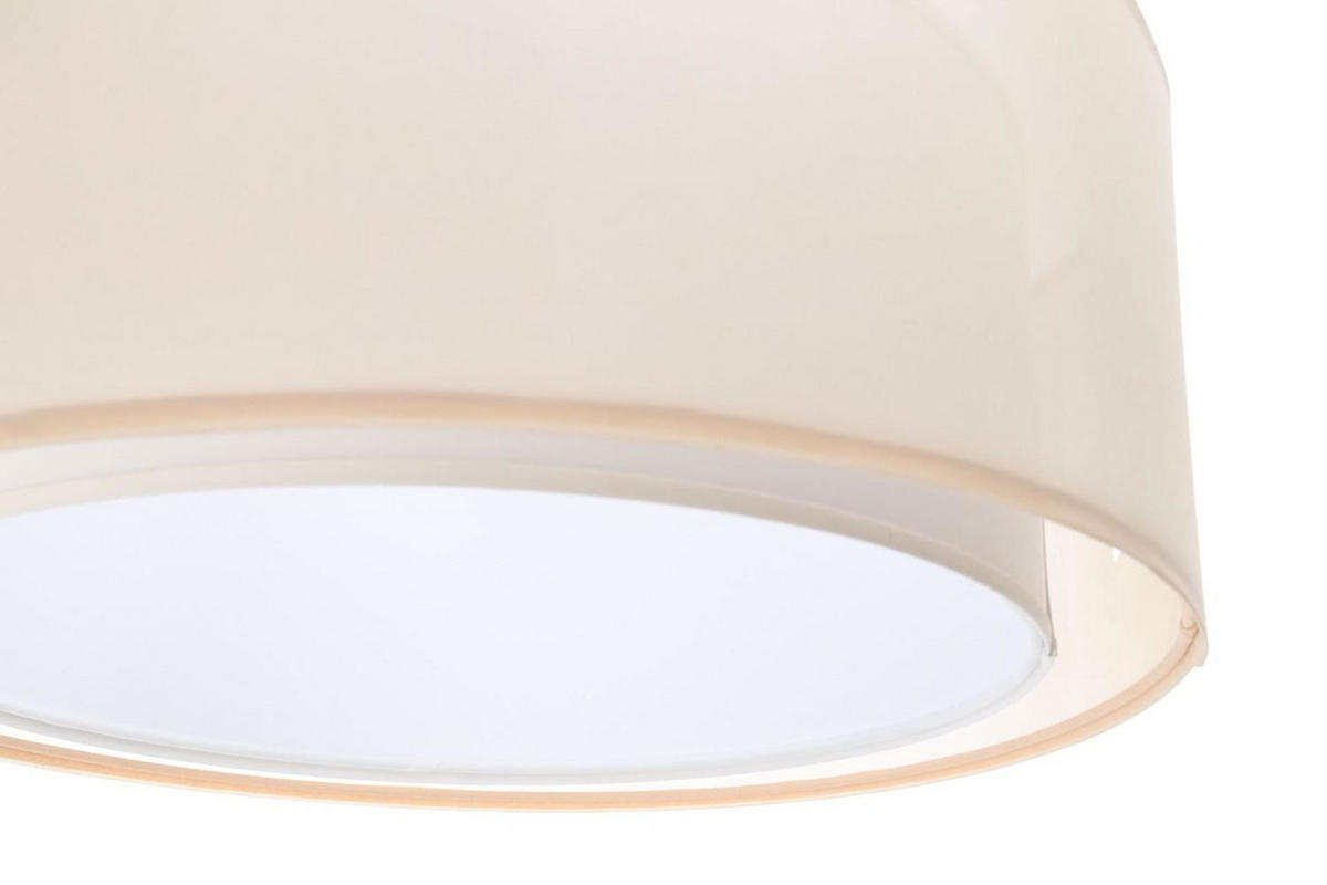 HÄNGELEUCHTE Weiß 40/17 cm - Beige/Weiß, Kunststoff (40/0.9/17cm) - ONZENO