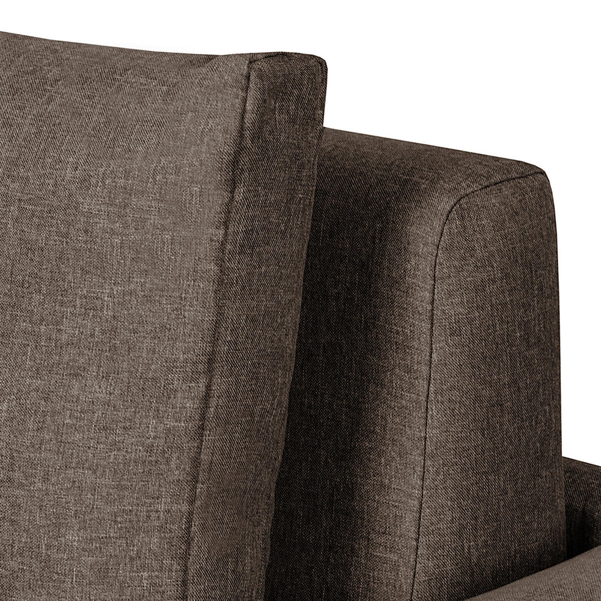 SCHLAFSOFA - Braun, Textil (204/90/90cm) - home24