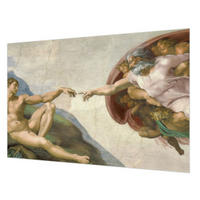FOTOTAPETE 104x70 cm - Spiritueller Kontakt - Beige, Textil (104/70cm) - Wallfluent