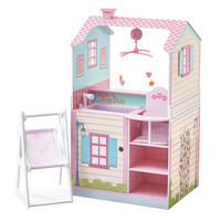 PUPPENHAUS Nursery, Holz, Rosa, 102cm - Pink, Holzwerkstoff (53/102/86cm) - Teamson Kids