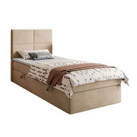 BOXBETT CROSS MINI mit Topper 100x200 cm Royal Velvet 170 - Beige, Textil - Lookway