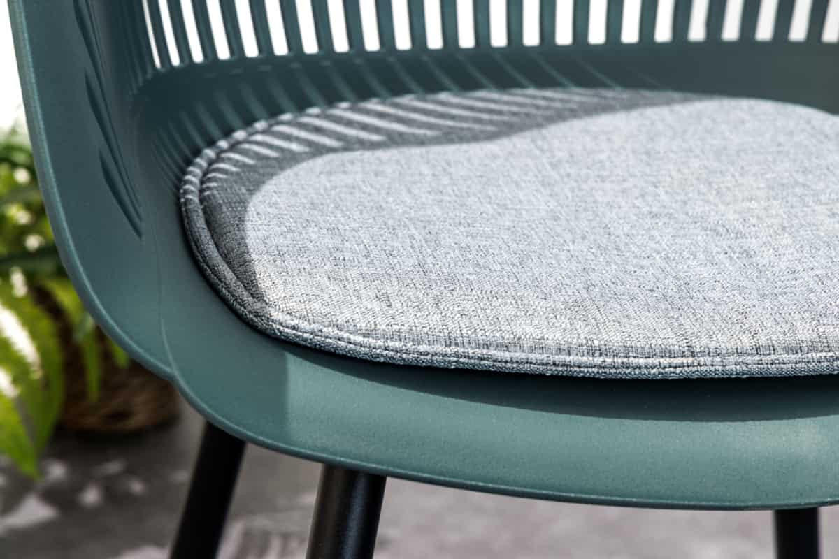 GARTENSTUHL SIGNUM Kunststoff Anthrazit 85 cm - Schwarz/Grün, Kunststoff/Metall (55/83/54cm) - riess-ambiente