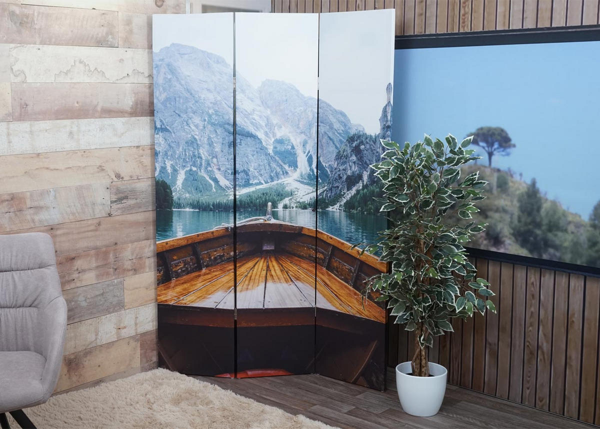 FOTO-PARAVENT Multicolor - Multicolor, Holz (121/180/2cm) - MCW