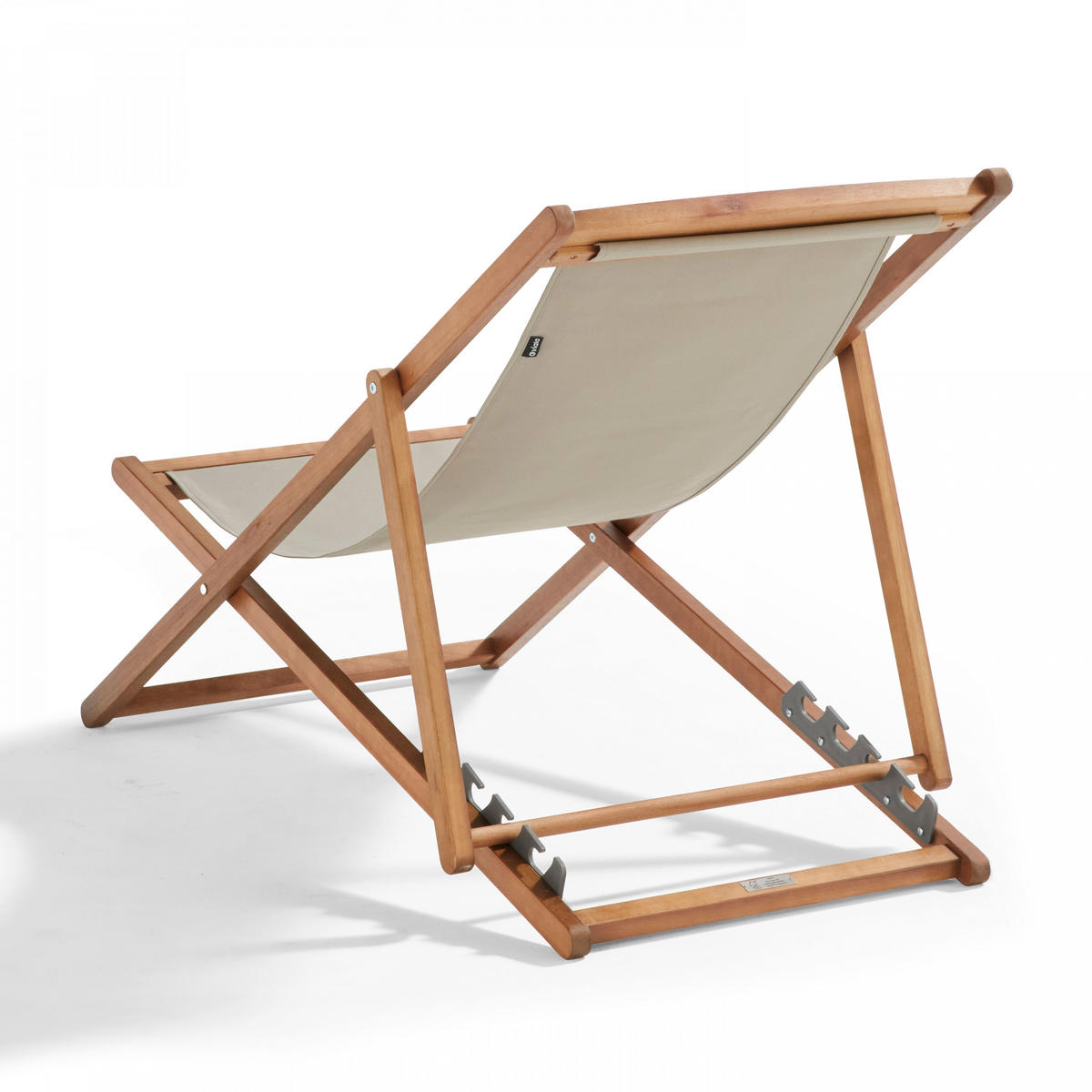 LIEGESTUHL 2-tlg., Taupe - Taupe, Holz (62/88/105cm) - Oviala