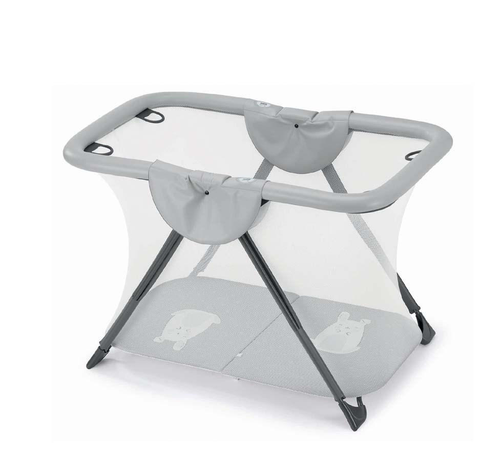 LAUFGITTER Brevettato für Babys zusammenklappbar - Grau, Kunststoff/Textil (235/970/795cm) - Cam il Mondo del Bambino S.p.A.