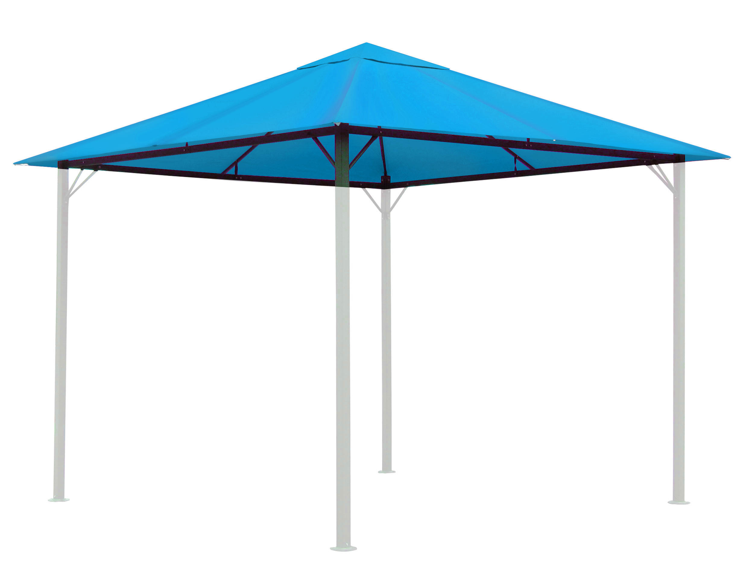 ERSATZDACH Pavillon 3/3 m Himmelblau - Blau, Textil (297/1/297cm) - QUICK STAR