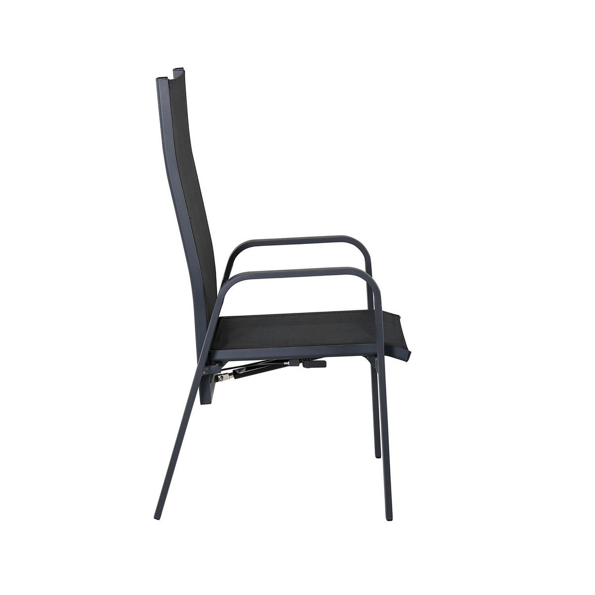 ARMLEHNENSTUHL - Schwarz - PVC - 57 x 110 x 65 cm - Schwarz, Kunststoff (57/110/65cm) - home24
