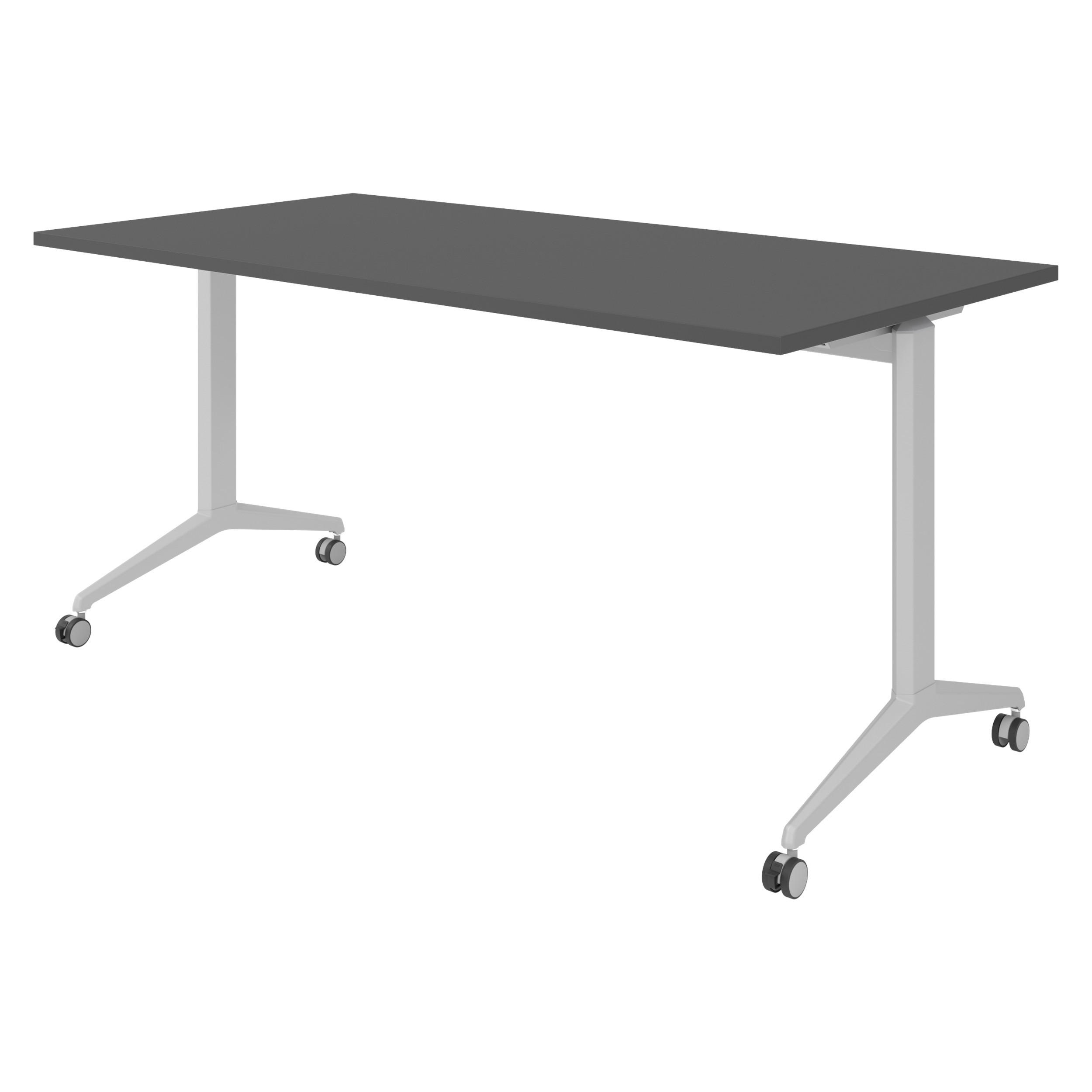 bümö Seminartisch Graphit, Silber 160x75x80 cm