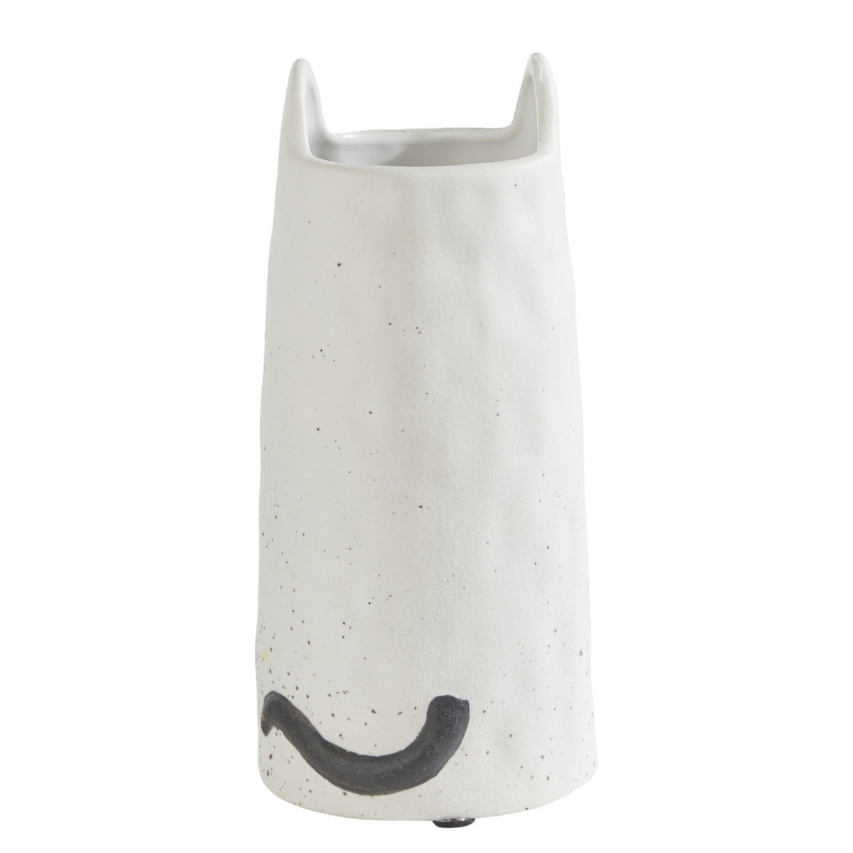 VASE Gato Katze 26 cm - Weiß, Keramik (20cm) - Butlers