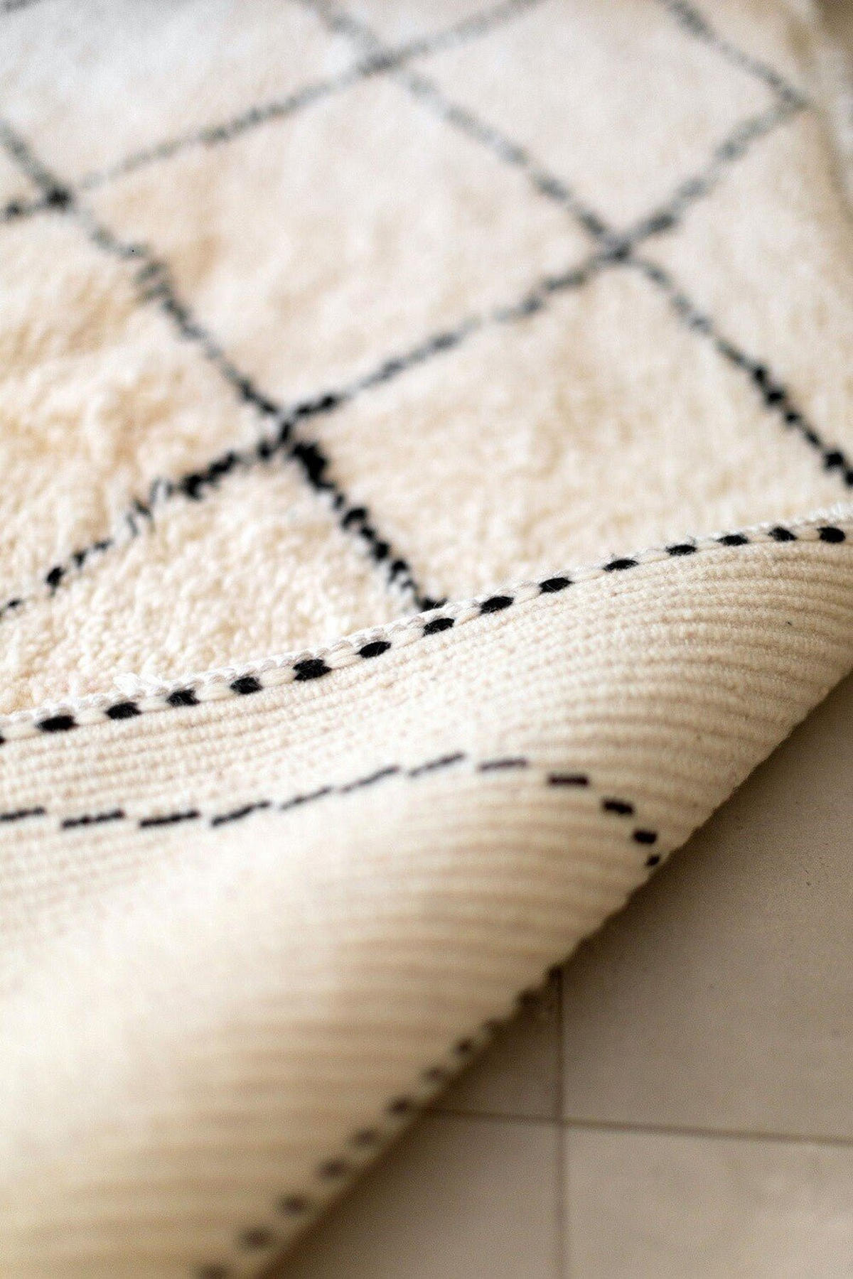 BERBERTEPPICH marokkanisch schwarz weiß Kasbah beige - Beige, Naturmaterialien (250/350cm) - AFK Living