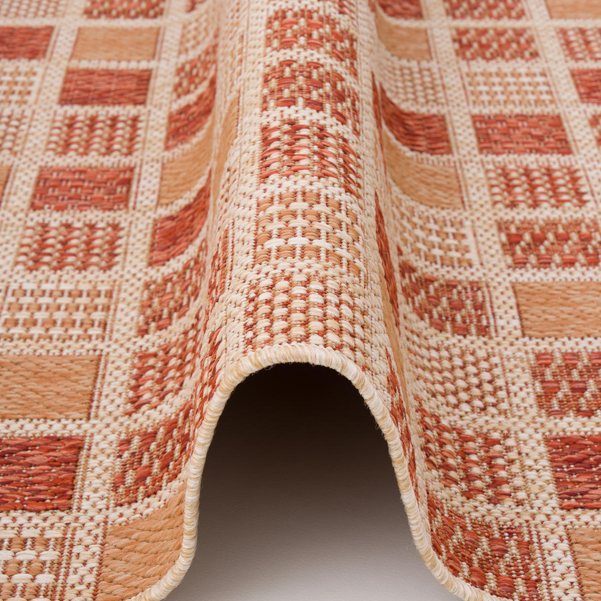IN- UND OUTDOOR TEPPICH CARPETTO - Orange, Textil (133/190cm) - Pergamon