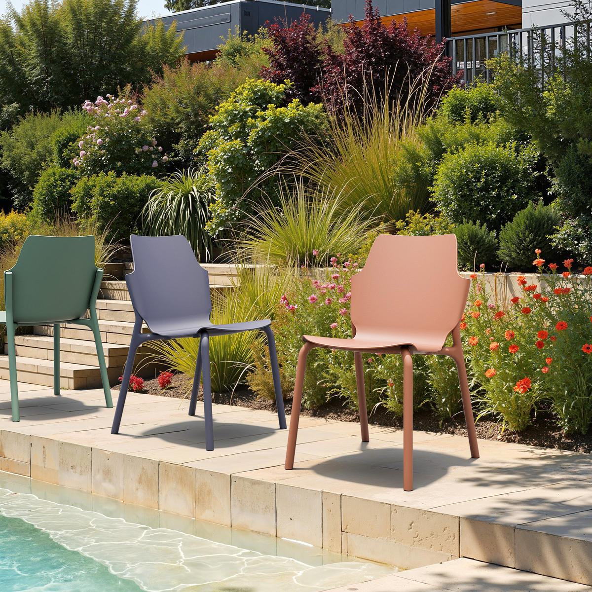 GARTENSTUHL Mokkabraun 56/47/83 cm 2er-Set - Braun, Kunststoff (56/83/47cm) - Mobili Rebecca