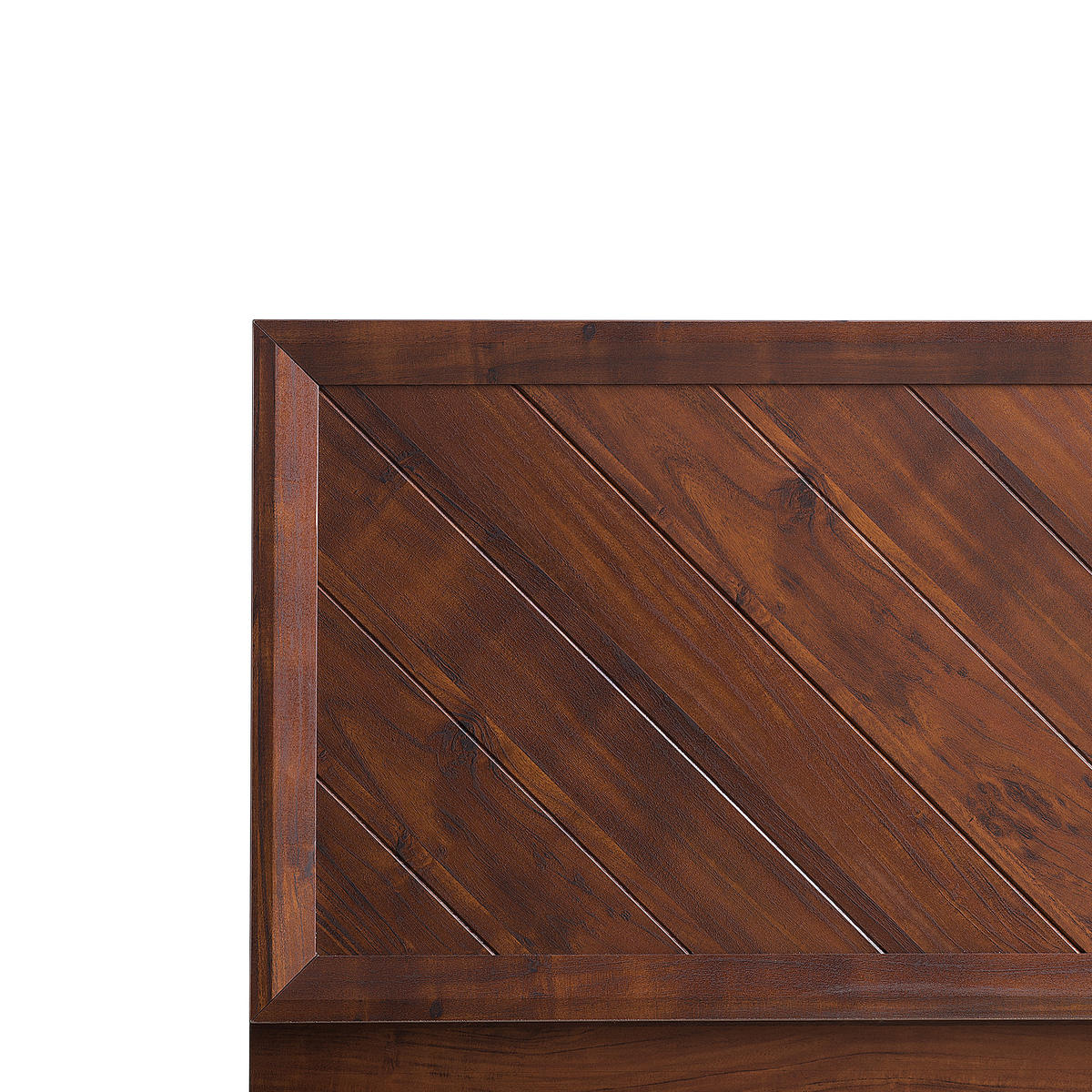 BETT 140/200cm Dunkler Holzfarbton Mialet - Dunkelbraun, Holzwerkstoff (140/200cm) - Beliani