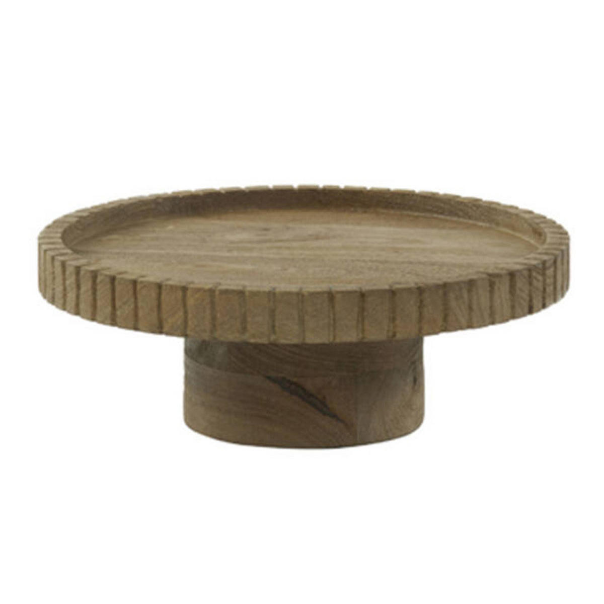 SCHALE CALETA Ø38x13 cm, Holz, Braun - Braun, Holz (38/13/38cm) - Light & Living