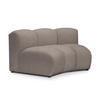 SOFAELEMENT Chenille Stoff Beige - Beige/Schwarz, Holzwerkstoff/Kunststoff (147/70/89cm) - Makamii