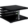 KAFFEETISCH 60x60x32 cm - Hochglanz Schwarz - YOTO - Schwarz Hochglanz, Holzwerkstoff (60/60/32cm) - ALTDECOR