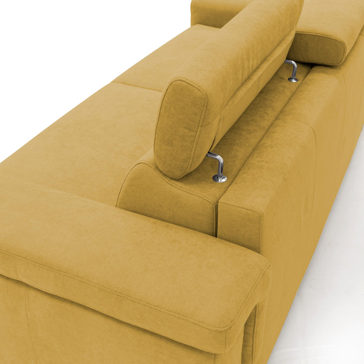 SCHLAFSOFA Giunone - Gelb, Textil (220/100/95cm) - Divani.store