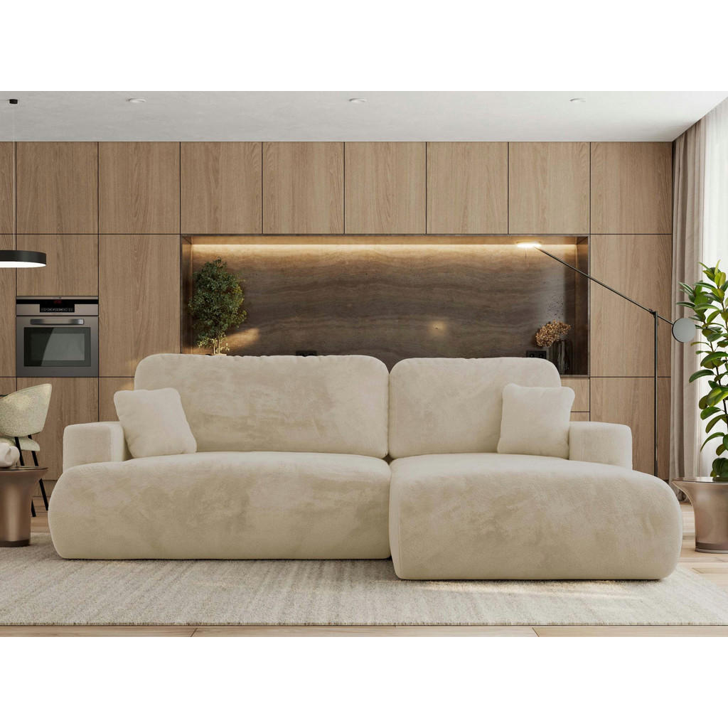 Thumbnail - MKS Ecksofa, Creme, Textil, 3-Sitzer, L-Form,L-Form, 271x195 cm, Wohnzimmer, Sofas & Couches, Wohnlandschaften, Ecksofas