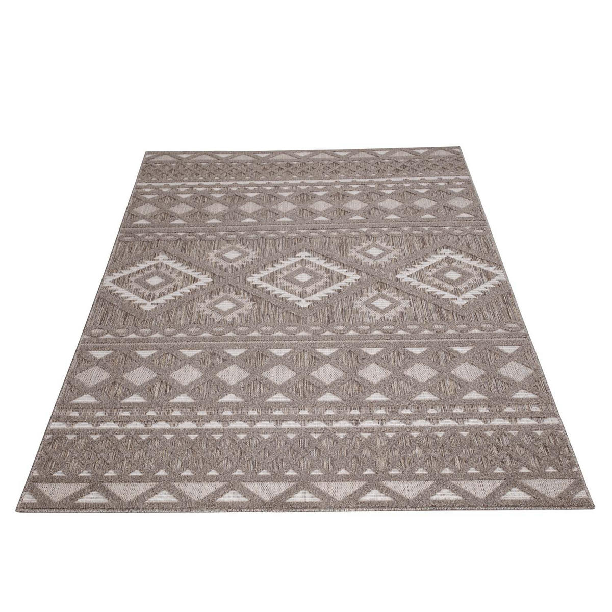 OUTDOOR-TEPPICH Santorini 435 Braun 240x340 cm - Braun, Textil (240/340cm) - carpet city