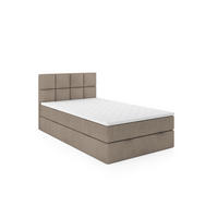 BOXBETT OLAF 120 x 200 Beige - Beige, Textil/Metall (120/200cm) - VLR BEDS